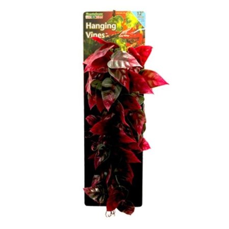 PENN-PLAX Penn-Plax REP422 12 in. Reptile Vine; Green & Red REP422